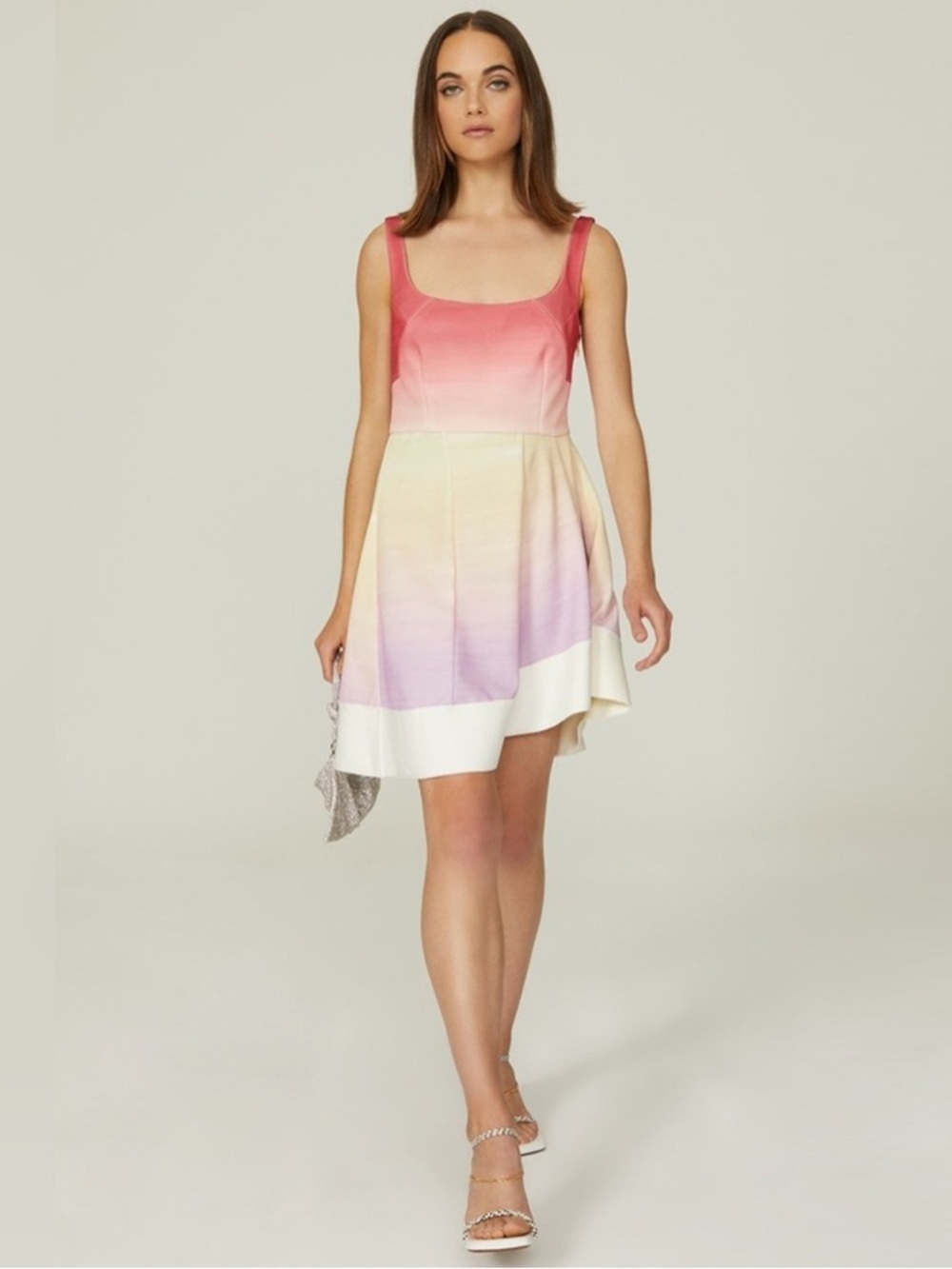 Esteban Cortazar x RTR - Ombre Flamenco Sleeveless Mini Dress